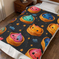 Kawaii Rainbow Dumpling Velveteen Plush Blanket