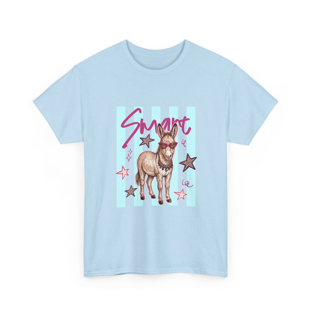 Donkey 'Smart' Graphic Tee — Cute Retro Animal Shirt
