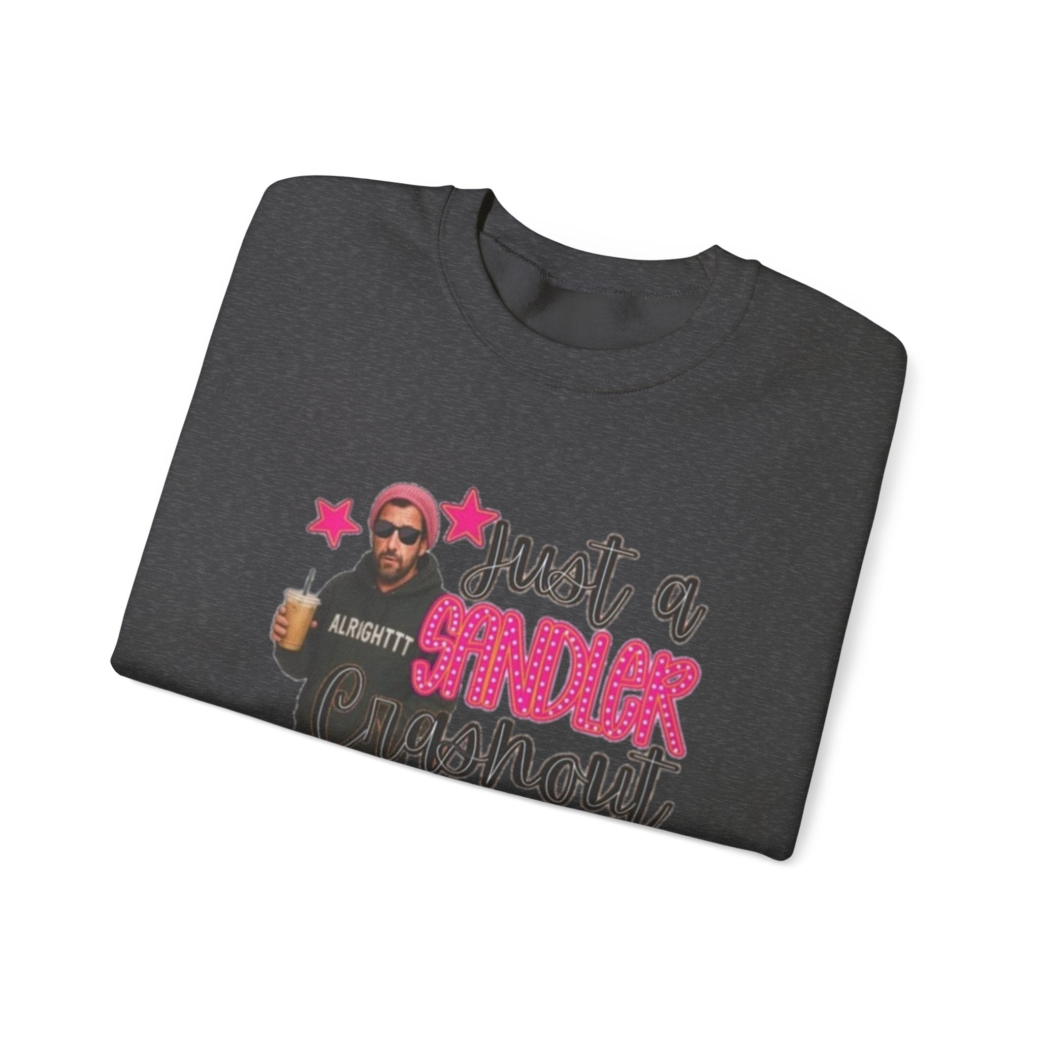 Crewneck Sweatshirt — “Just a Tinder Swipe Away Type of Mom” Funny Mom Graphic
