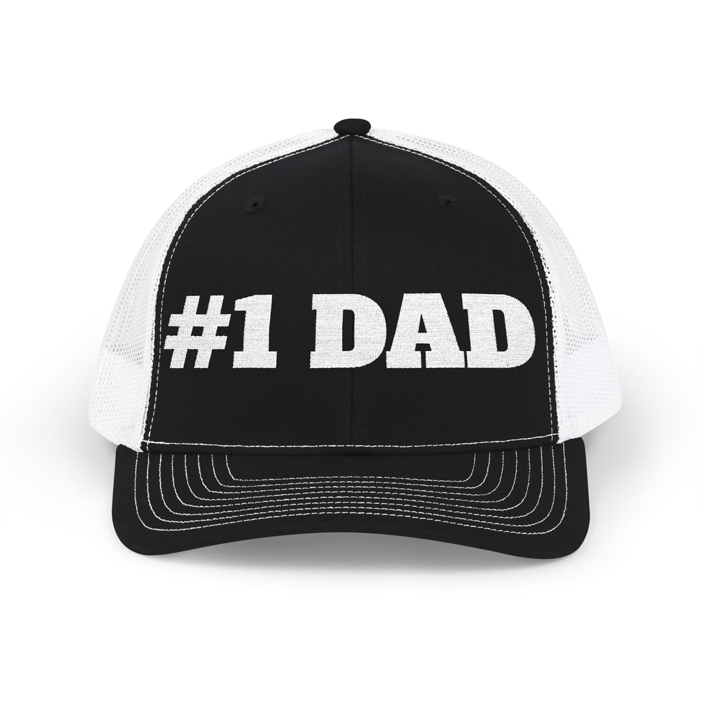 #1 Dad Snapback Trucker Cap – Father's Day Gift Hat
