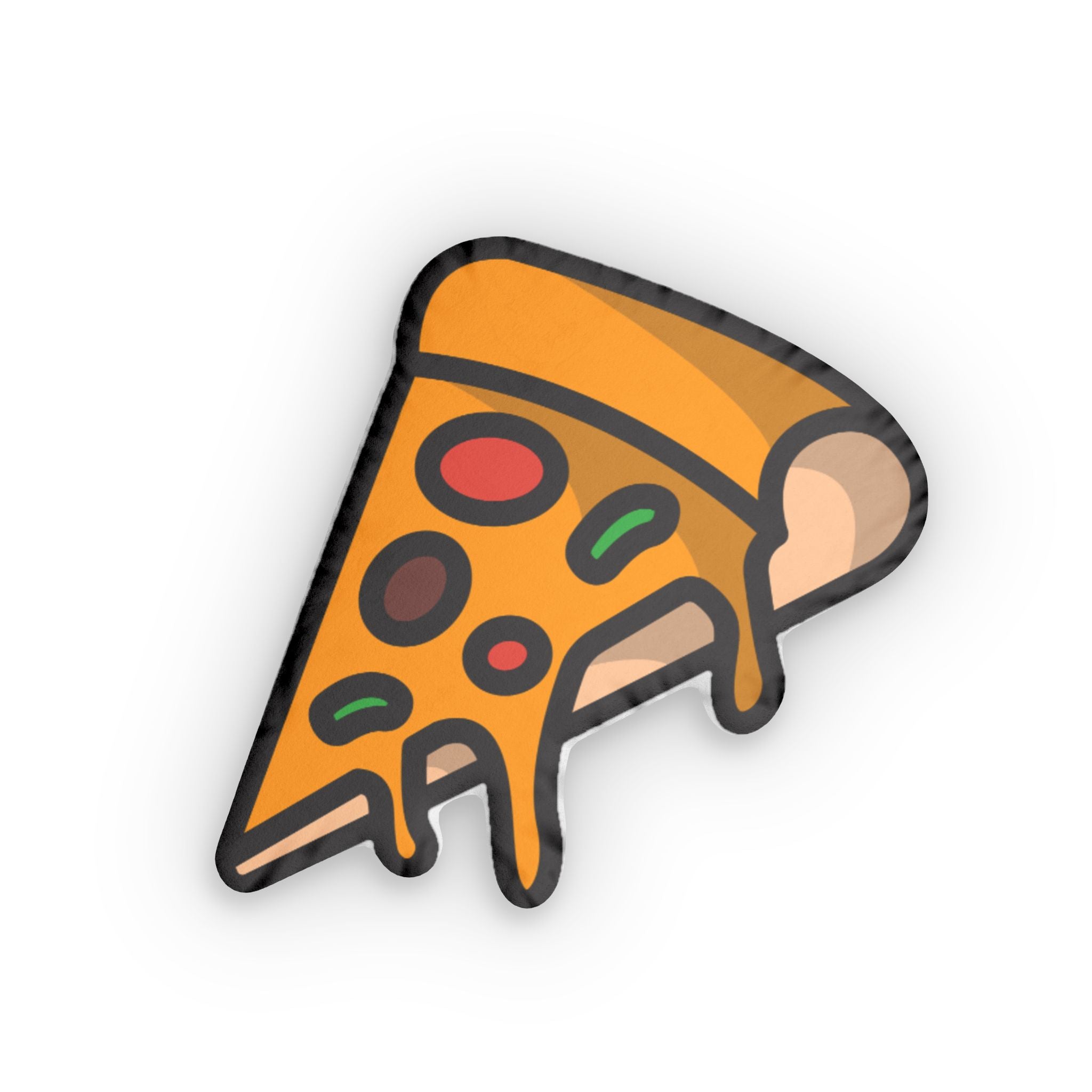 Pizza Slice Pillow — Fun Food-Shaped Decorative Cushion