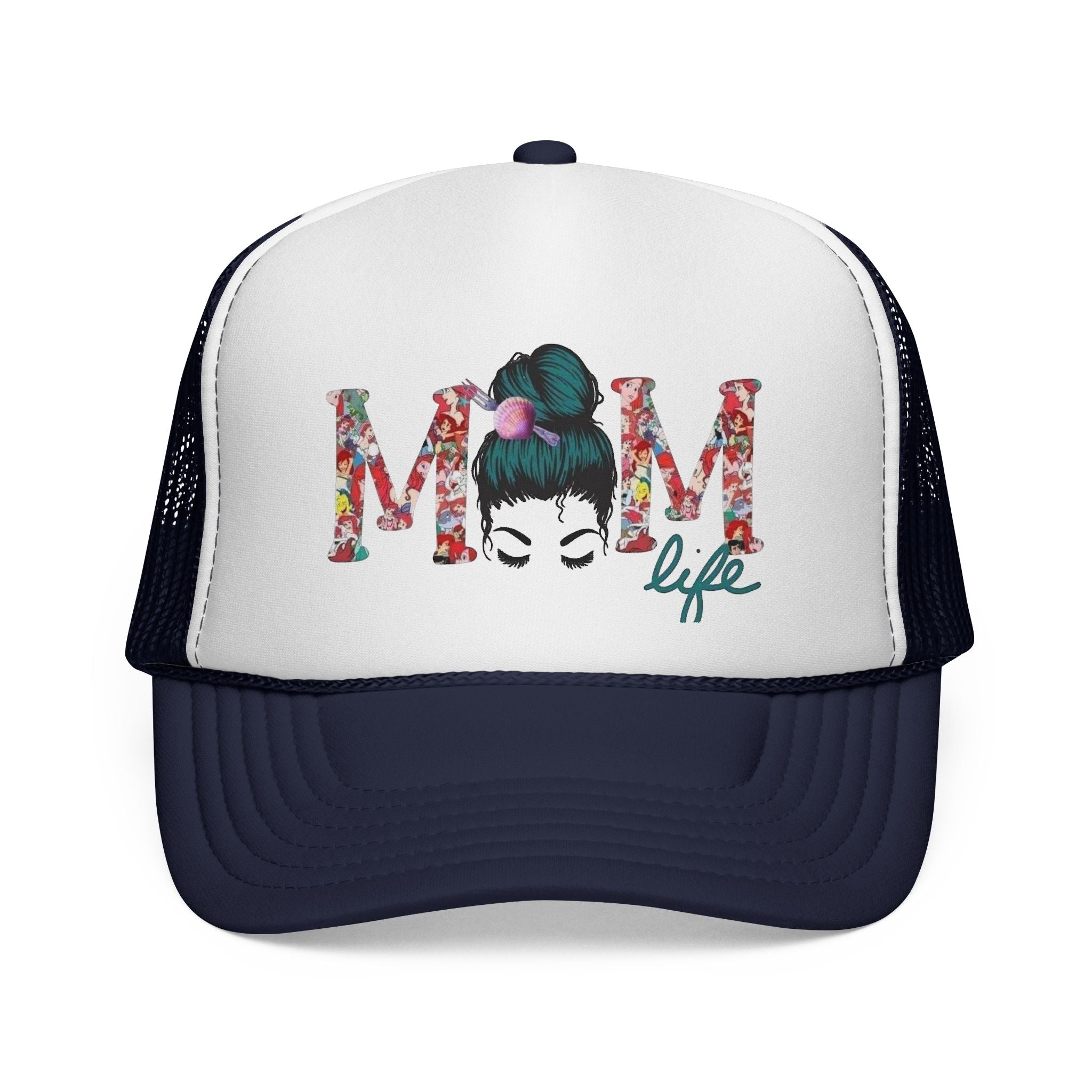 Mom Life Trucker Cap | Floral Mom Graphic Trucker Hat