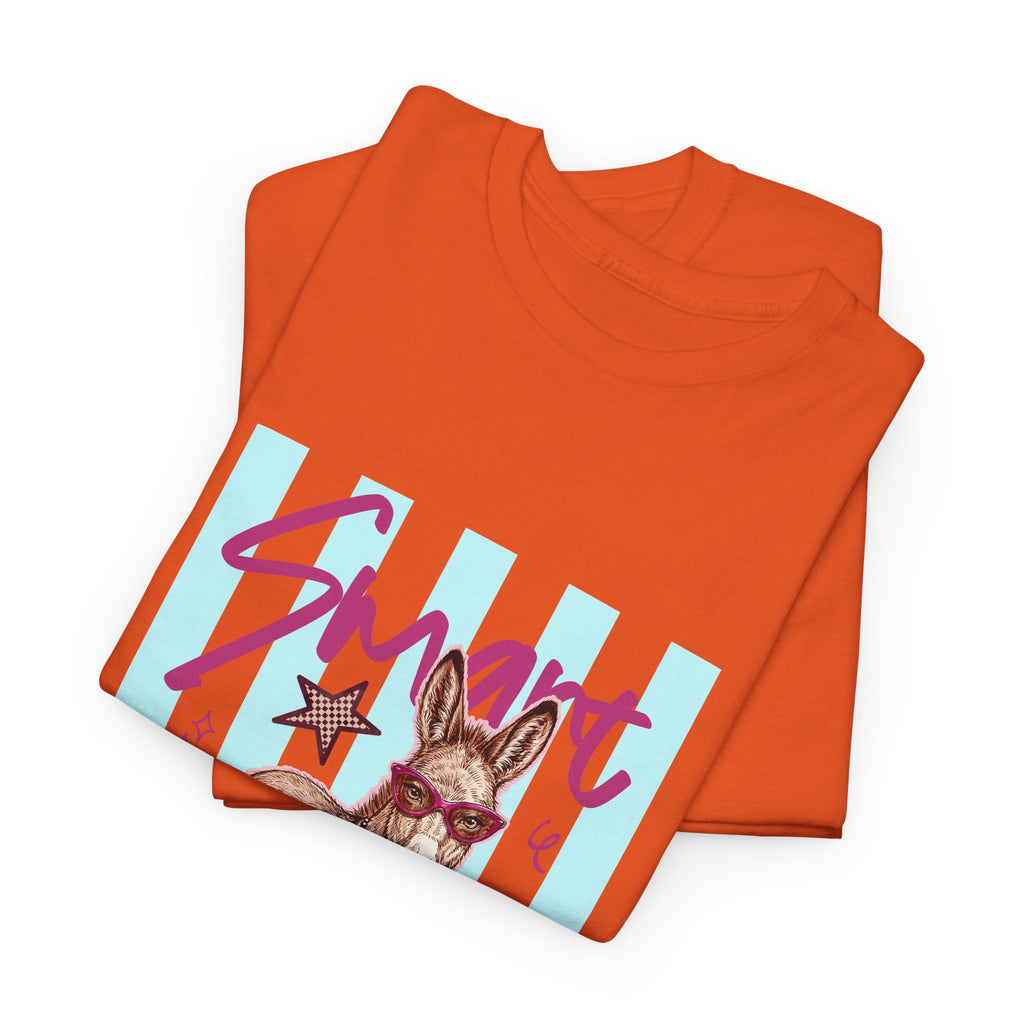 Donkey 'Smart' Graphic Tee — Cute Retro Animal Shirt