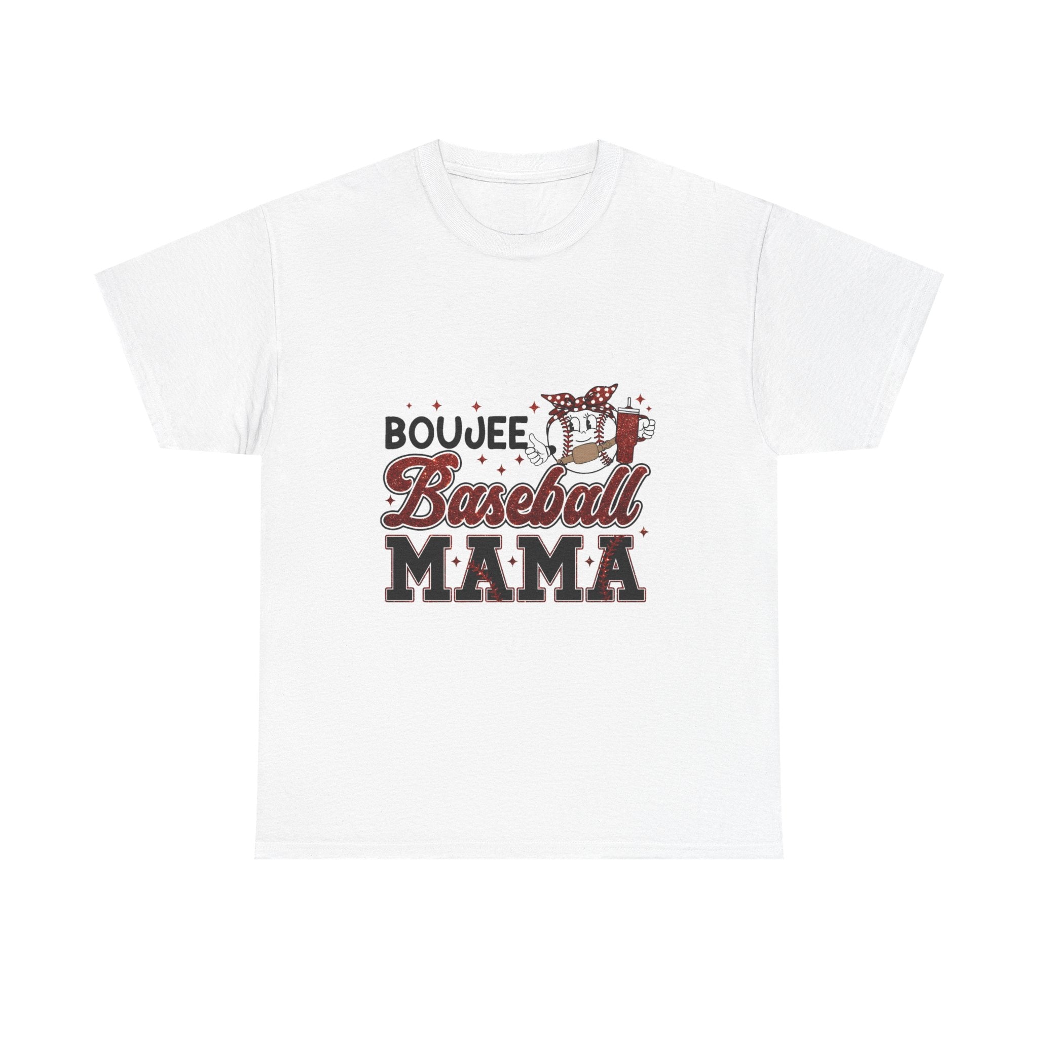 Boujee Baseball Mama T-Shirt – Cute Mom Graphic Tee for Baseball Moms