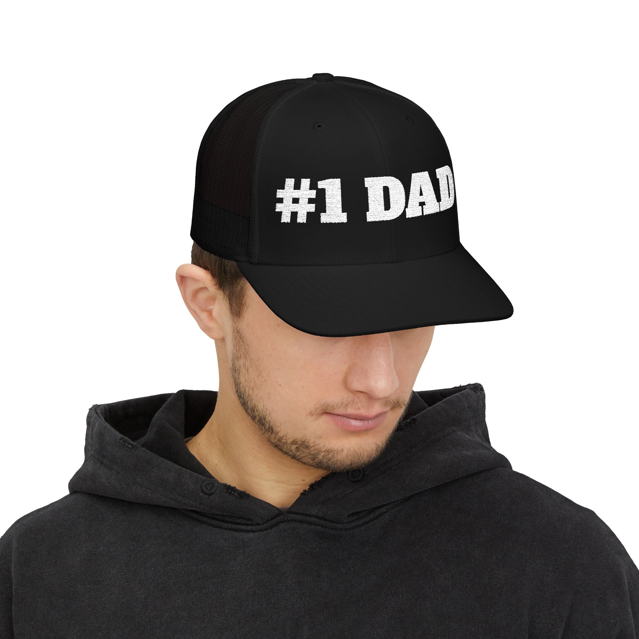 #1 Dad Snapback Trucker Cap – Father's Day Gift Hat