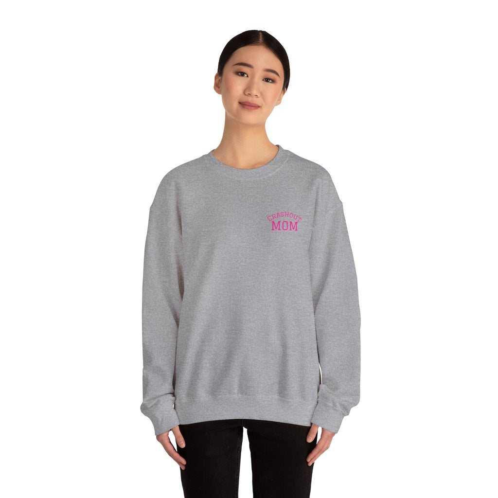 Crewneck Sweatshirt — “Just a Tinder Swiper Short Type of Mom” Funny Mom Graphic